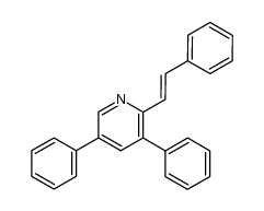 3,5-diphenyl-2-trans-styryl-pyridine Structure