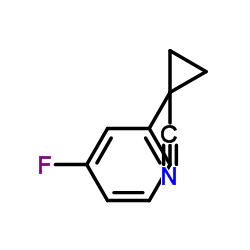 1-(3-氟苯基)环丙烷甲腈结构式