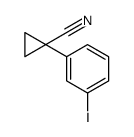 1-(3-iodophenyl)cyclopropane-1-carbonitrile结构式