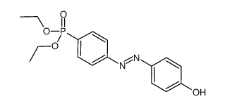 diethyl 4-(4-hydroxy-phenylazo)phenylphosphonate Structure