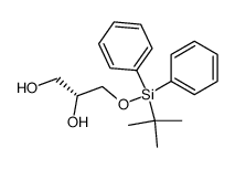 (2R)-3-[(叔-丁基二苯基甲硅烷基)氧代]丙烷-1,2-二醇结构式
