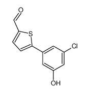 5-(3-chloro-5-hydroxyphenyl)thiophene-2-carbaldehyde Structure