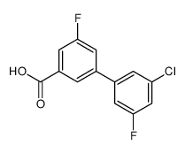3-(3-chloro-5-fluorophenyl)-5-fluorobenzoic acid结构式