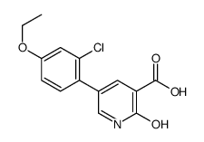 5-(2-chloro-4-ethoxyphenyl)-2-oxo-1H-pyridine-3-carboxylic acid结构式