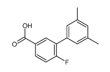3-(3,5-dimethylphenyl)-4-fluorobenzoic acid结构式