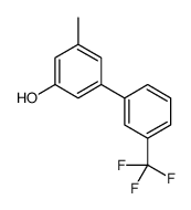 3-methyl-5-[3-(trifluoromethyl)phenyl]phenol Structure
