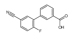 3-(5-cyano-2-fluorophenyl)benzoic acid Structure