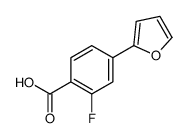 2-fluoro-4-(furan-2-yl)benzoic acid Structure