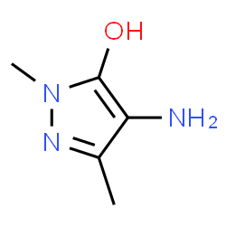 1H-Pyrazol-5-ol,4-amino-1,3-dimethyl-(9CI)结构式
