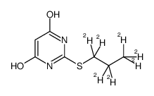 2-(d7-propylthio)pyrimidine-4,6-diol Structure