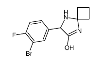 7-(3-Bromo-4-fluorophenyl)-5,8-diazaspiro[3.4]octan-6-one Structure