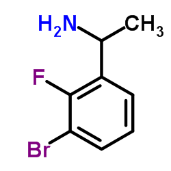 1-(3-Bromo-2-fluorophenyl)ethanamine结构式