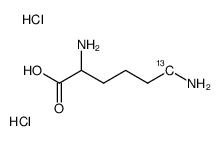 DL-Lysine-6-13C dihydrochloride结构式