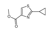 Methyl 2-cyclopropylthiazole-4-carboxylate结构式