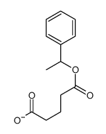 5-oxo-5-(1-phenylethoxy)pentanoate结构式