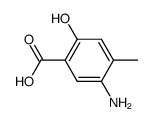 5-amino-2-hydroxy-4-methyl-benzoic acid结构式