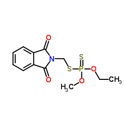 O-Ethyl O-methyl S-(1,3-dioxo-1H-isoindol-2(3H)-ylmethyl) =phosphorodithioate structure