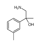 1-amino-2-(3-methylphenyl)propan-2-ol结构式