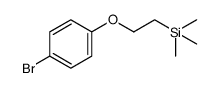 [2-(4-bromophenoxy)ethyl]trimethylsilane Structure