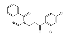 3-[3-(2,4-dichlorophenyl)-3-oxopropyl]quinazolin-4-one结构式