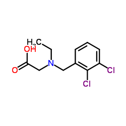 N-(2,3-Dichlorobenzyl)-N-ethylglycine结构式