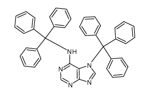 N6,N7-Ditrityladenine结构式