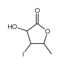 3-hydroxy-4-iodo-5-methyl-dihydro-furan-2-one结构式