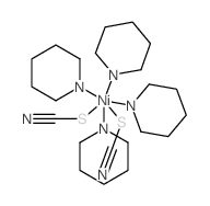 Nickel, tetrakis (pyridine)bis(thiocyanato)-结构式