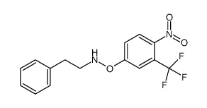O-[4-nitro-3-(trifluoromethyl)phenyl]-N-phenethylhydroxylamine结构式