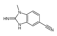 1H-Benzimidazole-5-carbonitrile,2-amino-1-methyl-(9CI) picture
