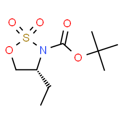 (R)-tert-Butyl 4-ethyl-1,2,3-oxathiazolidine-3-carboxylate 2,2-dioxide structure