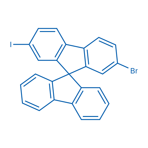 2-Bromo-7-iodo-9,9'-spirobi[fluorene] structure