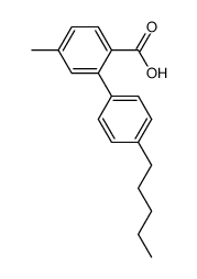 2-(4-pentylphenyl)-4-methylbenzoic acid Structure