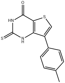 2-Thioxo-7-p-tolyl-2,3-dihydro-1H-thieno[3,2-d]pyrimidin-4-one结构式