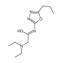 Acetamide, 2-(diethylamino)-N-(5-propyl-1,3,4-oxadiazol-2-yl)- Structure