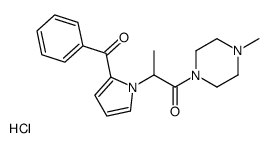2-(2-benzoylpyrrol-1-yl)-1-(4-methylpiperazin-1-yl)propan-1-one,hydrochloride结构式