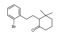 2-[2-(2-bromophenyl)ethyl]-3,3-dimethylcyclohexan-1-one Structure