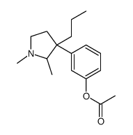 [3-(1,2-dimethyl-3-propylpyrrolidin-3-yl)phenyl] acetate结构式