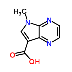 5-methyl-5H-pyrrolo[2,3-b]pyrazine-7-carboxylic acid Structure