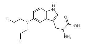 Tryptophan,5-[bis(2-chloroethyl)amino]-结构式