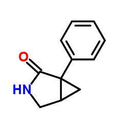 1-Phenyl-3-azabicyclo[3.1.0]hexan-2-one结构式