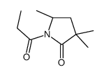 (5R)-3,3,5-trimethyl-1-propanoylpyrrolidin-2-one Structure