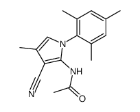 N-[3-cyano-4-methyl-1-(2,4,6-trimethylphenyl)-1H-pyrrol-2-yl]-acetamide结构式
