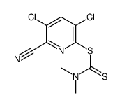 (3,5-dichloro-6-cyanopyridin-2-yl) N,N-dimethylcarbamodithioate结构式