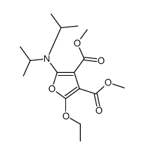3,4-Furandicarboxylic acid,2-[bis(1-methylethyl)amino]-5-ethoxy-,dimethyl ester (9CI) structure