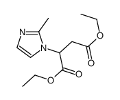 diethyl 2-(2-methylimidazol-1-yl)butanedioate结构式