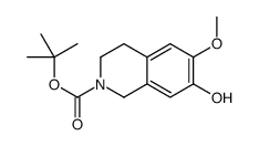 tert-butyl 7-hydroxy-6-methoxy-3,4-dihydro-1H-isoquinoline-2-carboxylate结构式