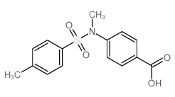 Benzoic acid,4-[methyl[(4-methylphenyl)sulfonyl]amino]- structure