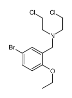 N-[(5-bromo-2-ethoxyphenyl)methyl]-2-chloro-N-(2-chloroethyl)ethanamine结构式