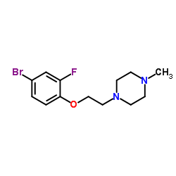 1-[2-(4-Bromo-2-fluorophenoxy)ethyl]-4-methylpiperazine结构式